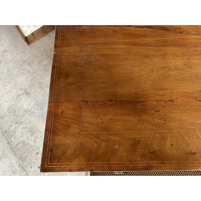 Antique Italian Neoclassical Walnut Commode with Inlay For Sale - Image 11 of 18