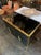 Modern Early 21st Century Modern Italian Black Glass and Brass Sideboard For Sale - Image 3 of 9