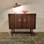 Special wall cabinet designed by the Danish artist Inger Klingenberg and produced by Fristho Franeker, 1960s. The two...