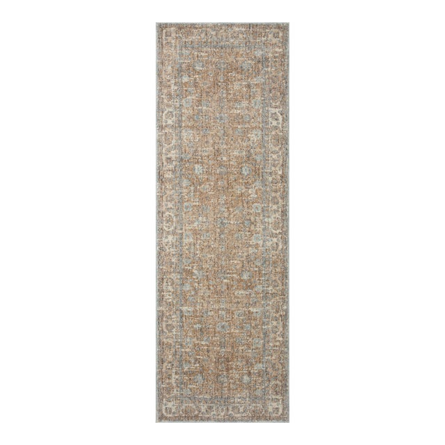 Angela Rose x Loloi Blake Rug Sand / Sky 2'-7" x 10'-0" Runner Rug For Sale