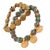 Early 21st Century Mystic Motion Spiral Gold & Hematite Boho Bracelet Set For Sale - Image 5 of 7