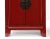 Asian A Pair of Red Lacquer Cabinets For Sale - Image 3 of 8