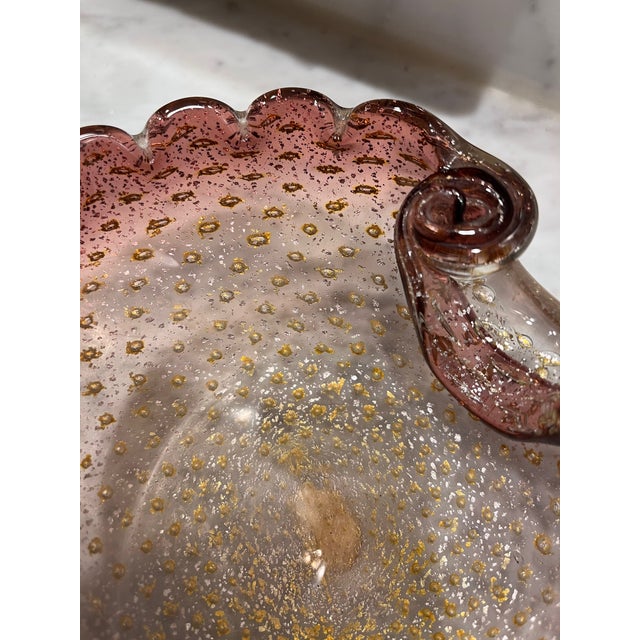 Amethyst Italian Murano MCM Bullicante Catchall Bowl For Sale - Image 8 of 9