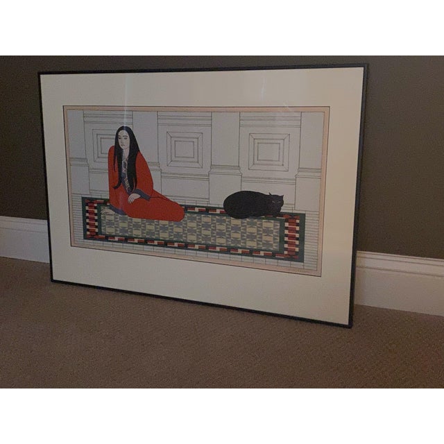 1970s Will Barnet Original Signed, Titled & Numbered Limited Edition Serigraph "Soliloquy" For Sale In Baltimore - Image 6 of 13