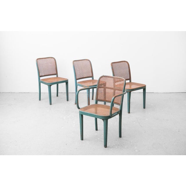 1930s Bauhaus Seating Group by Josef Hoffmann for Gebrüder Thonet, Vienna, 1930s, Set of 4 For Sale - Image 5 of 18