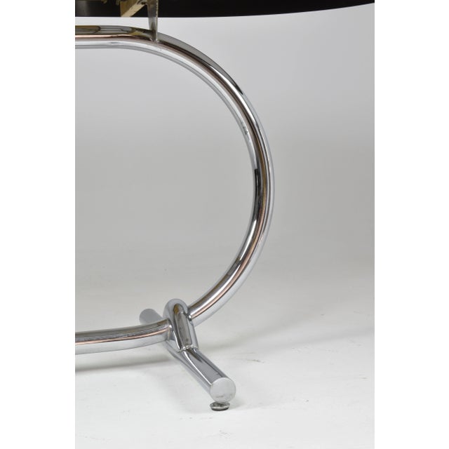 Silver 1960s French Extendable Kitchen Formica and Chrome Dining Table For Sale - Image 8 of 12