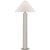 Modern Paloma Contreras by Visual Comfort Signature Olivier Large Floor Lamp in Polished Nickel with Linen Shade For Sale - Image 3 of 3