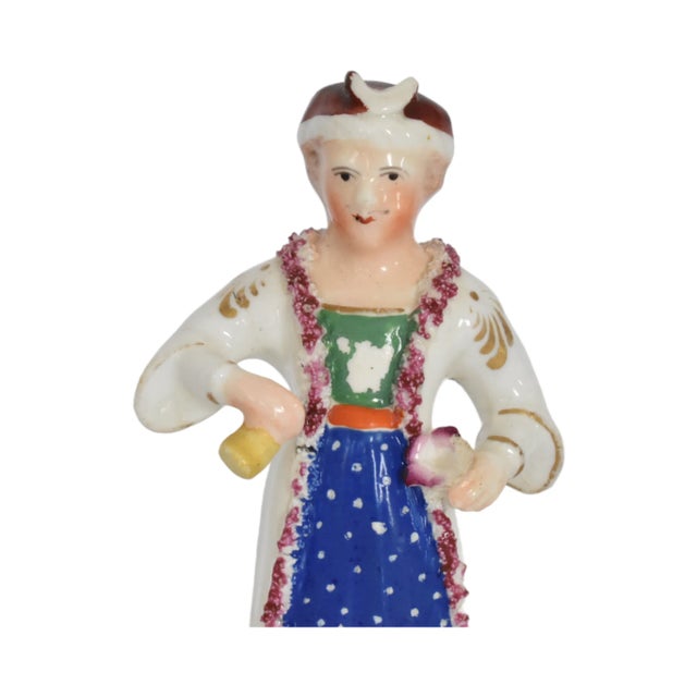 Antique 19th-Century Staffordshire Figurine of a Man a La Turquoise For Sale In San Francisco - Image 6 of 10