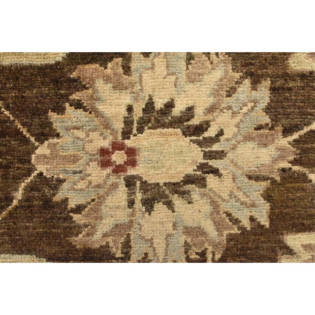 Ziegler Rug 8’2” X 9’9” Brown Wool Hand-Knotted Oriental Carpet For Sale - Image 10 of 15