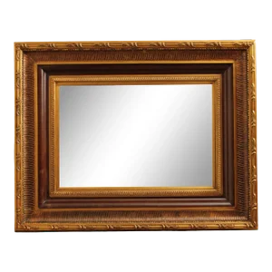 Quality Carved Gold Framed Large Beveled Wall Mirror