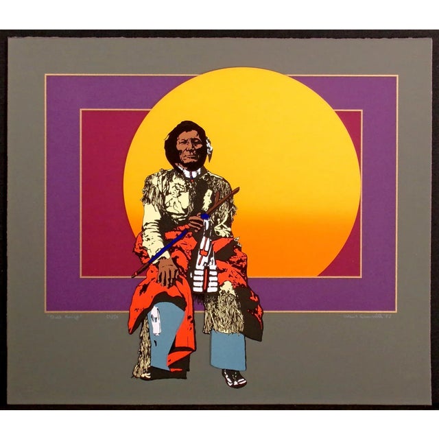 Ward Churchill "Dull Knife" Hand Signed Fine Art Serigraph 1983 29/50 For Sale In Denver - Image 6 of 6