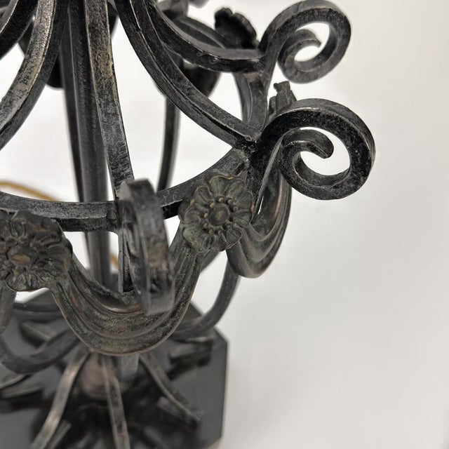 Vintage Empire Revival Table Lamp, 1980s For Sale - Image 9 of 10