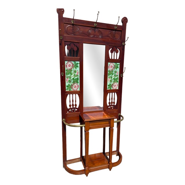Art Nouveau Coat Rack, 1890s For Sale