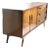 Mid Century Dresser With Burl Trim and Sculpted Legs and Drawer Pulls C 1950/60's For Sale