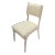Custom Mid Century Style Oak Dining Chair in Ivory Boucle For Sale