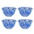 Paint Crow Canyon Home Splatterware, 14 oz. Small Footed Bowls in Blue & White - Set of 4 For Sale - Image 7 of 7