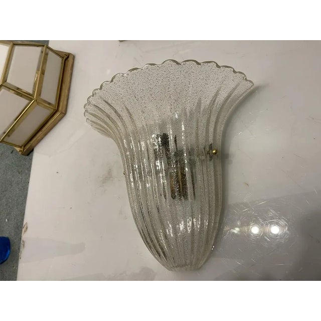 Murano Glass Sconces, 1980s, Set of 2 For Sale - Image 9 of 11