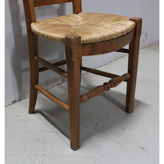Late 19th Century Dining Chairs in Blonde Cherry, Set of 6 For Sale - Image 10 of 18