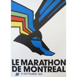 1983 Montreal Marathon Poster, Vittorio For Sale