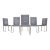 Set of Six Giacomo Sinopoli Italian Modernist Dining Chairs For Sale