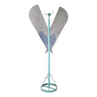 Italian Modern Metropolitan Archangel Floor Lamp in Acrylic Glass and Metal from Ugo La Pietra, 1977 For Sale