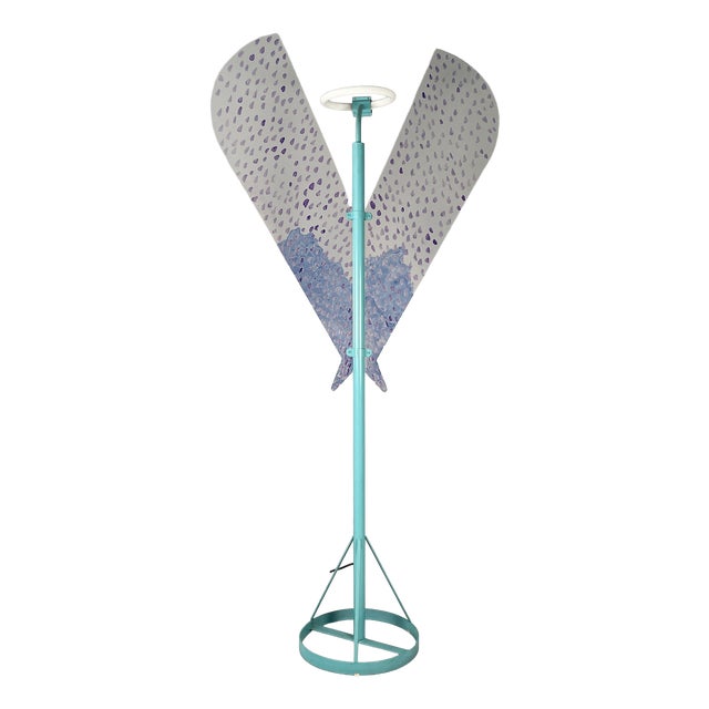 Italian Modern Metropolitan Archangel Floor Lamp in Acrylic Glass and Metal from Ugo La Pietra, 1977 For Sale