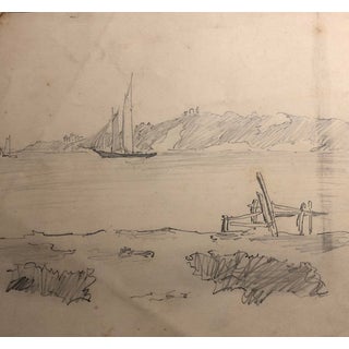 1910s Coastal Drawing by Christopher Murphy For Sale