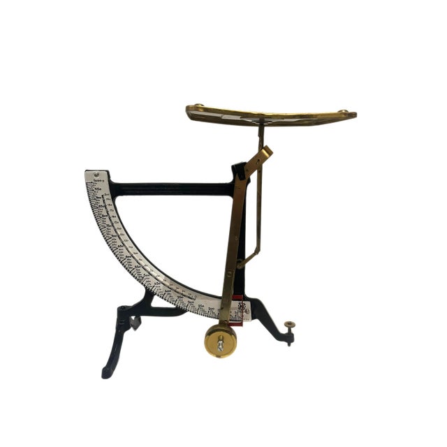 Vintage Letter Scale in Cast Iron and Brass from M Concave, Sweden For Sale - Image 5 of 5