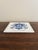 French Provincial Dutch Delft Blue and White Porcelain Tile With Heraldic Coat of Arms For Sale - Image 3 of 4
