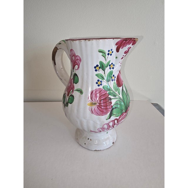 Early 19th Century Luneville Strasbourg Pitcher For Sale - Image 5 of 11