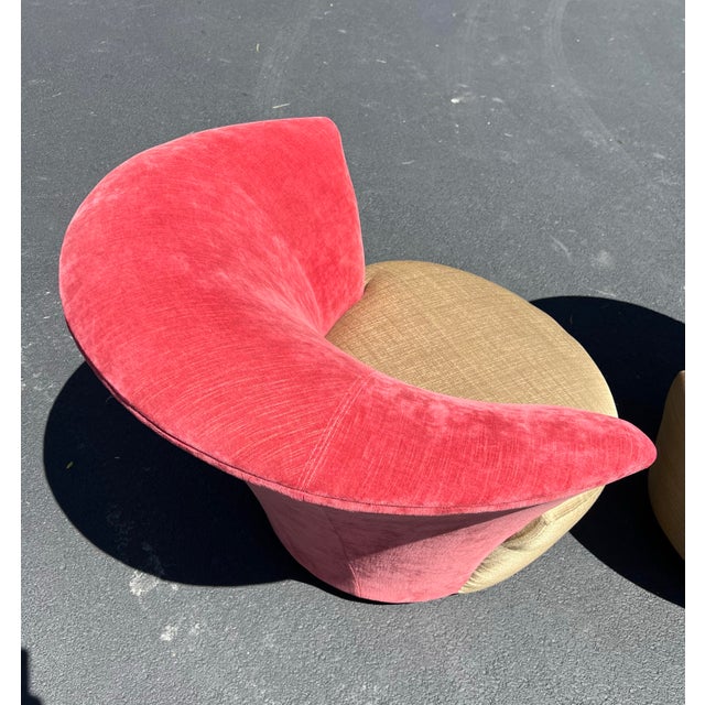 1990s Weiman Preview Sculptural Swivel Chairs - Set of 2 For Sale In Chicago - Image 6 of 12