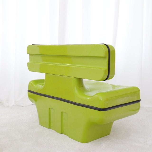 1970s Space Age Bench by Dominique Prevot, 1970s For Sale - Image 5 of 7