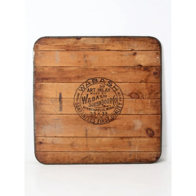 Antique Stove Board by Wabash Screen Door Company For Sale - Image 9 of 11