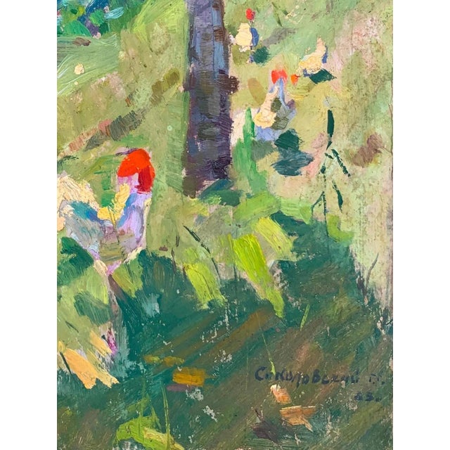 Vintage Ukrainian Impressionist Oil Painting, Rural Landscape, 1963 30-22 For Sale - Image 6 of 6