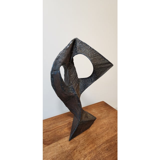 Monumental 27" Mid-Century Brutalist Steel Sculpture by Enrique Miralda For Sale - Image 10 of 15