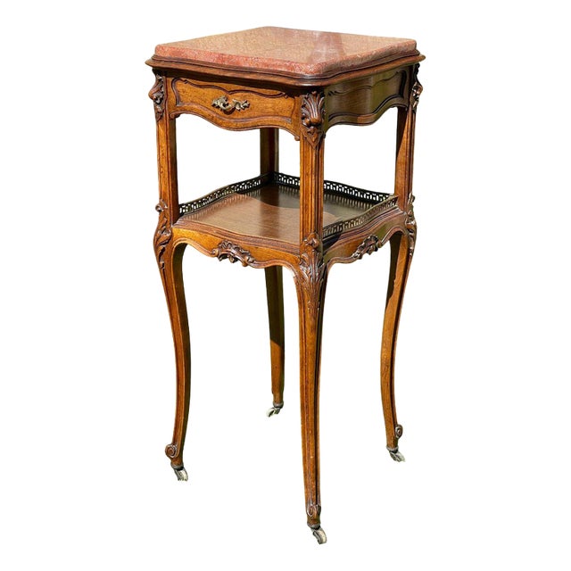 Louis XV Walnut Bedside Table For Sale