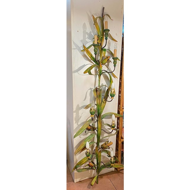 Large Painted Wall Lamp For Sale - Image 10 of 12