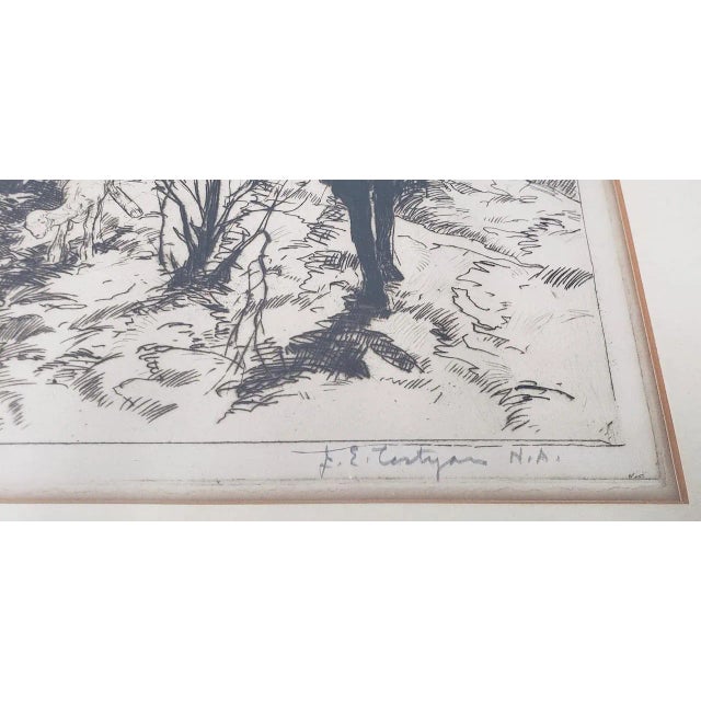 1930s John Edward Costigan (American, 1888-1972) "Springtime" Signed Etching C.1930s For Sale - Image 5 of 12