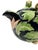 1980s 1986 Vintage Fitz & Floyd Floral Leaves & Monkey Tea Pot For Sale - Image 5 of 12