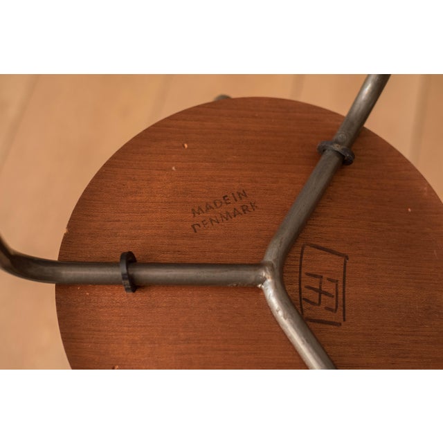 Wood Danish Modern Round Teak Stacking Dot Stool End Table For Sale - Image 7 of 17