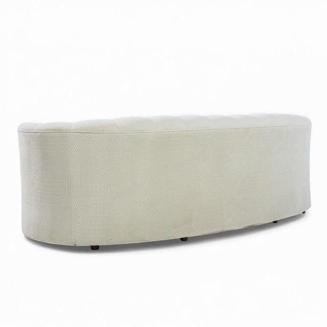 Mid 20th Century Weiman Mid Century Channeled Crescent Sofa For Sale - Image 5 of 10