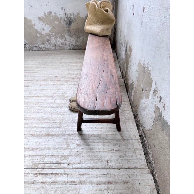Oak Farm Bench, 1950s For Sale - Image 11 of 18