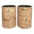 Vintage Egyptian Revival Paper-Covered Wastebaskets | Pair For Sale
