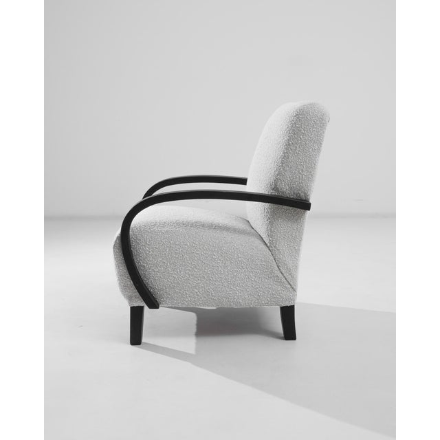 Mid-Century Modern 1950s Czech Wooden Armchair by J. Halabala For Sale - Image 3 of 7