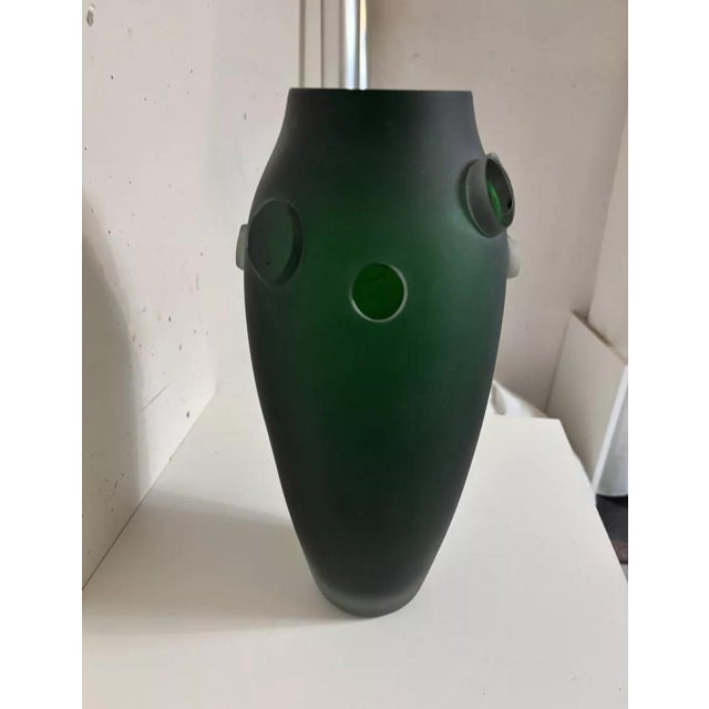 Postmodern Sculptural Vase in Soufflé Glass by Fernando Agostinho, 1999 For Sale - Image 3 of 7
