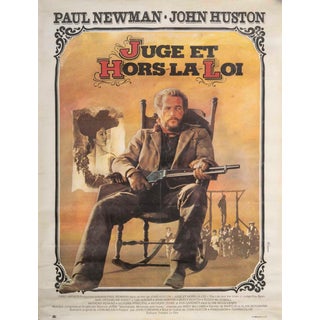 Judge and Outlaw Movie Poster Mounted on Canvas, 1972 For Sale