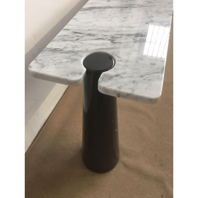 Mid-Century Modern Black and White Marble Eros Console by Angelo Mangiarotti for Skipper, 1990s For Sale - Image 3 of 4