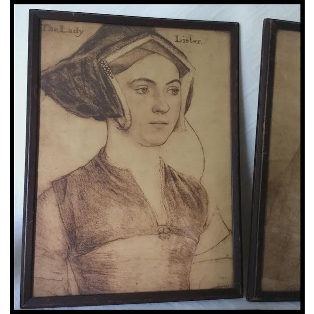 A nice pair of Renaissance Prints. The Prints are portraits of The Lady Lister & John Fisher, the original art by Hans...
