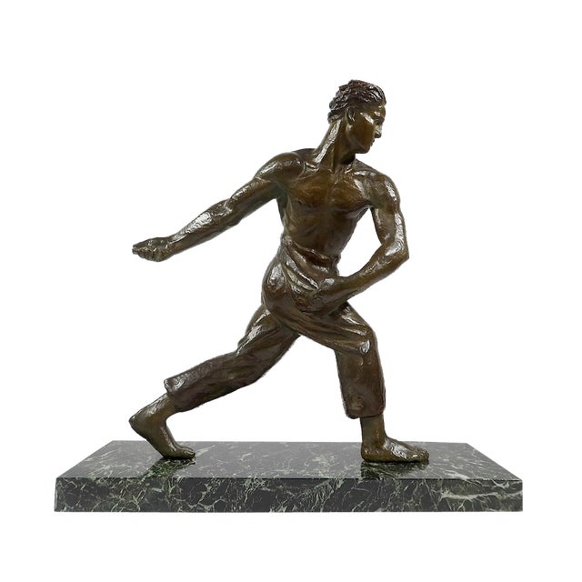 A. Kelety, Art Deco Sower, 1930, Bronze For Sale