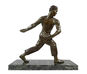 A. Kelety, Art Deco Sower, 1930, Bronze